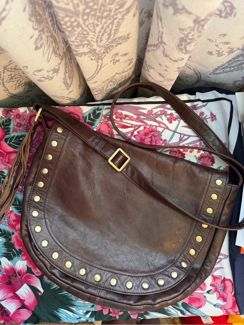 HOBO Maverick Studded Saddle Bag